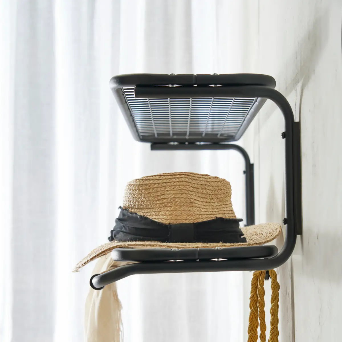 Classic hatthylla 100 cm Svart Svart