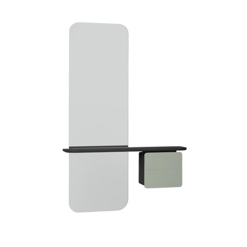 One More Look Spegel Svart ek/ Nuance Olive