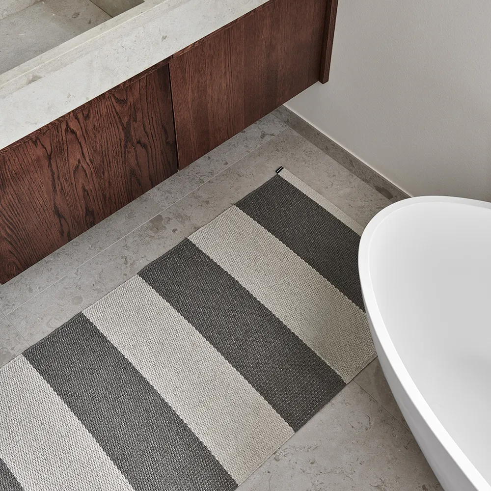 Bob matta Charcoal/Linen 140 x 180 cm