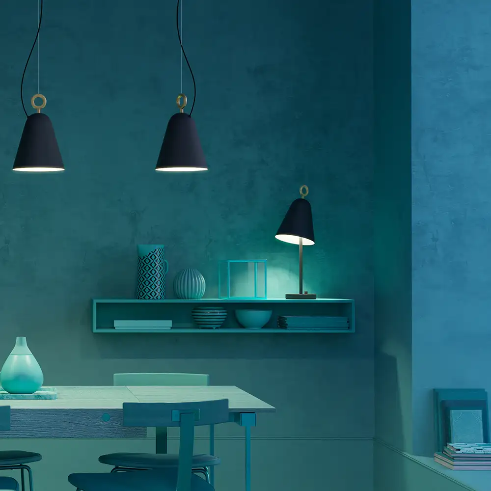 Bella bordslampa mattsvart E14