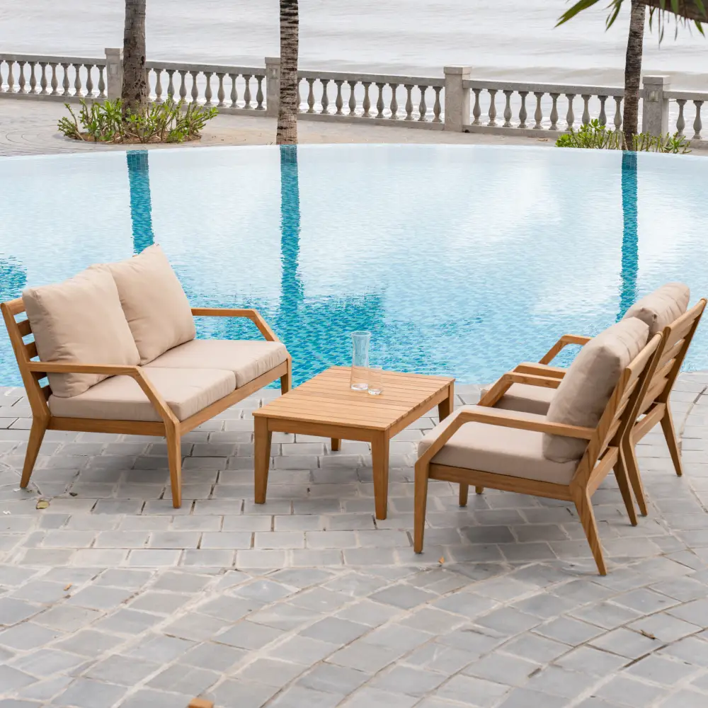 Gunnaröd 2-sits loungesoffa inkl dynor Beige