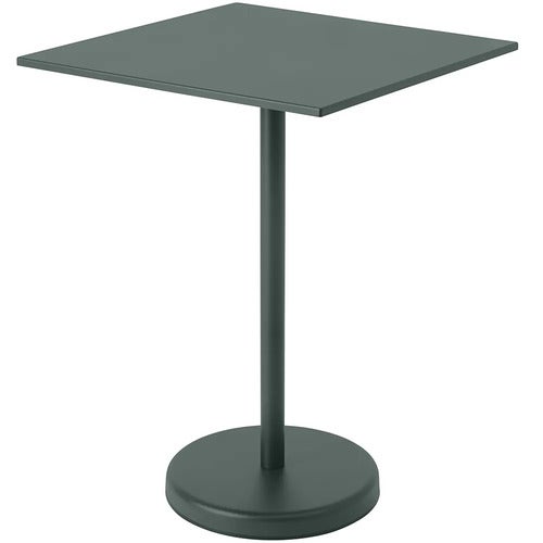 Linear Steel Barbord 70x70 h: 95 cm Dark Green 