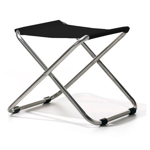 Chico fotpall svart aluminium/textilene 