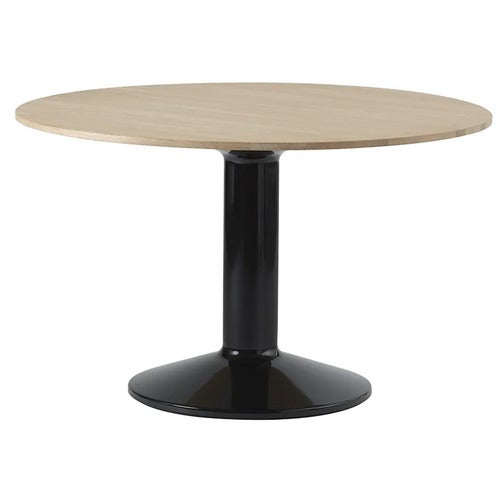 Midst matbord 120 cm - Oiled Oak Black