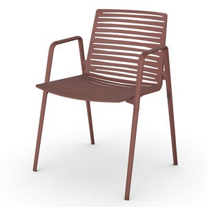 Zebra karmstol Terracotta