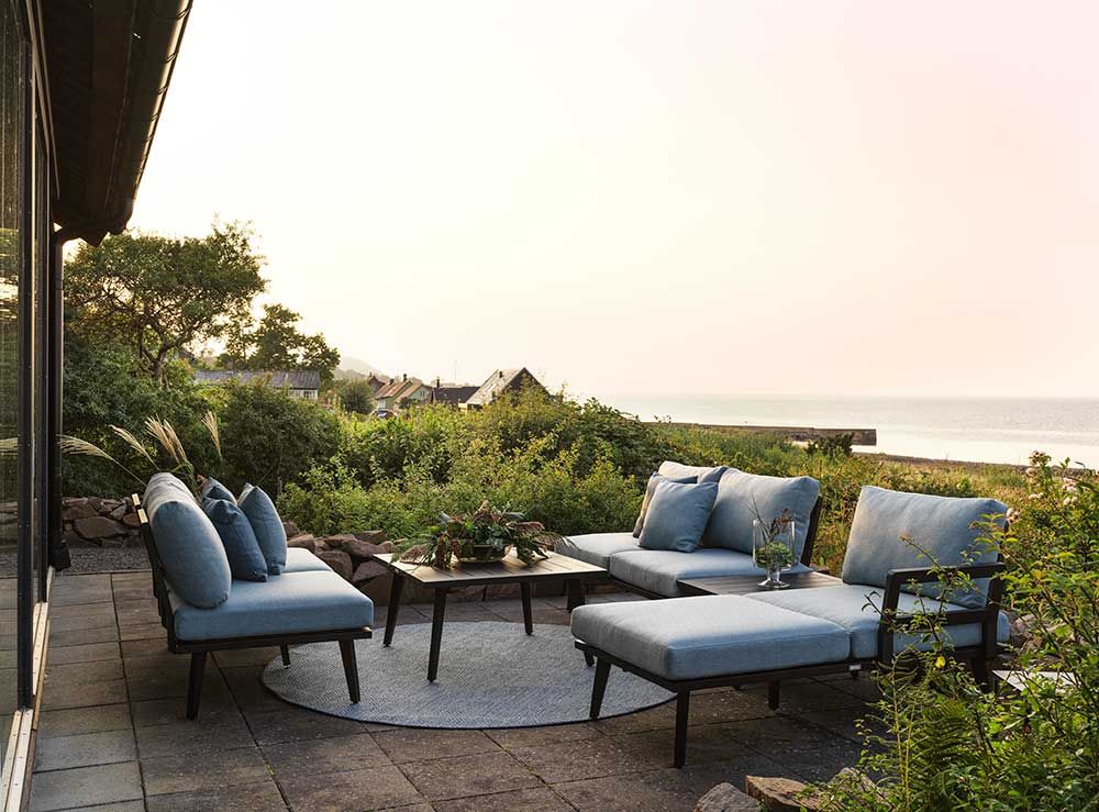 Villac soffbord 88x88  cm svart 