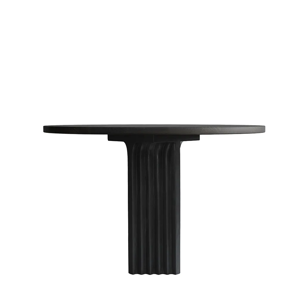 Arc Matbord, Ø120 - Coffee Black Oak