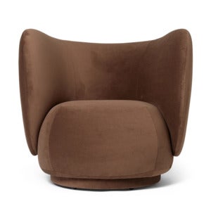 Rico Lounge Fåtölj Rich Velvet - Soft brown