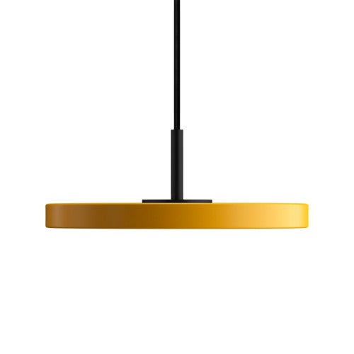 Asteria Micro Taklampa Ø15 cm Saffron Yellow/svart