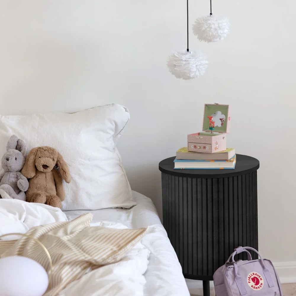 Audacious Sidobord Svart Ek/Charcoal