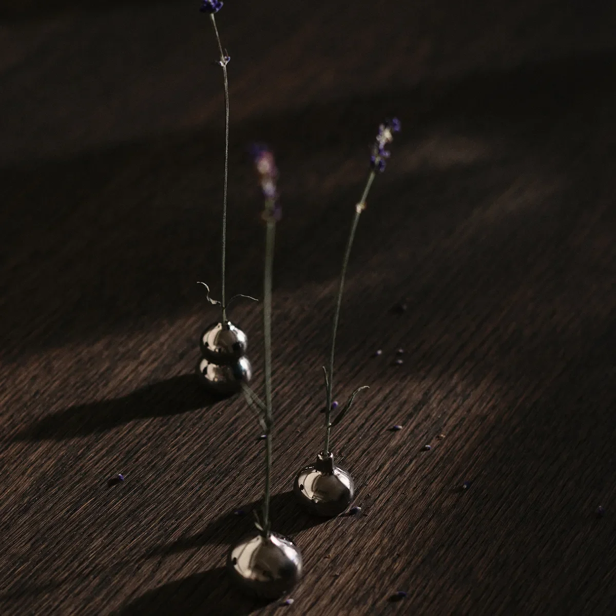 Minivas Komo Silver Set om 3