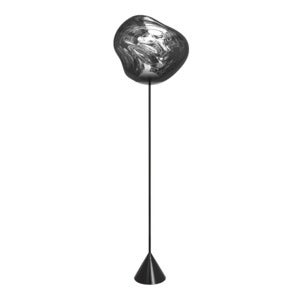 Melt Cone Slim Golvlampa Silver LED