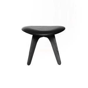Slab ottoman svart