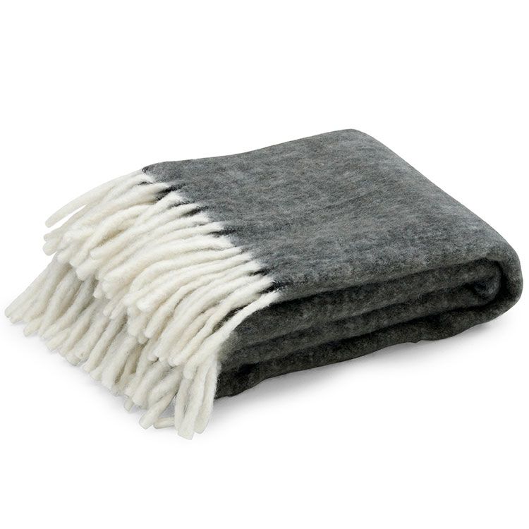 Handzame pläd ljusgrå 