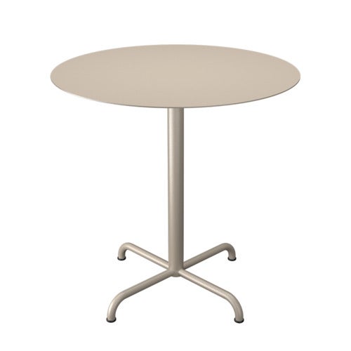 PICO Cafébord  Ø74 cm, 4 ben bas Beige