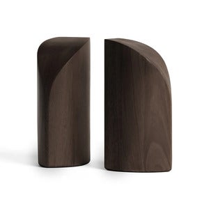 PI bokstöd lackad mörkbrun mahogny-set om 2