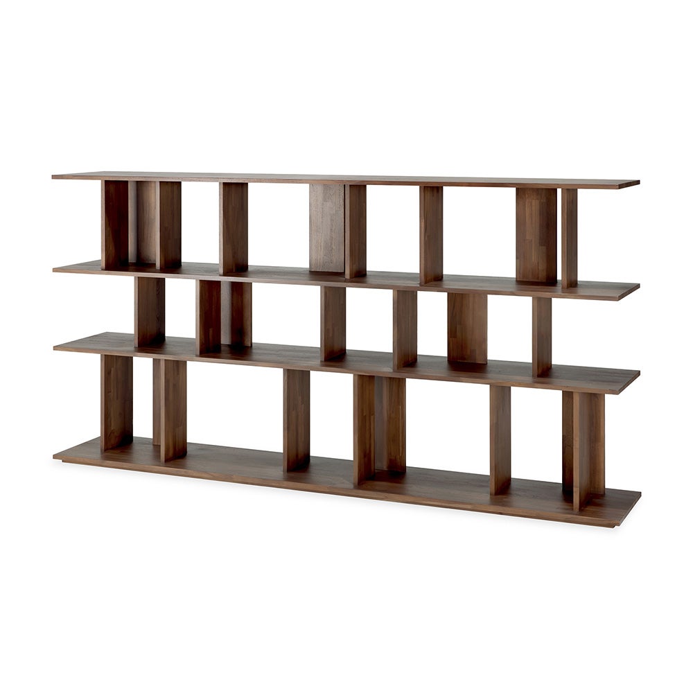 Irregular Hylla Lackad teak 224 x 37 x 115 cm