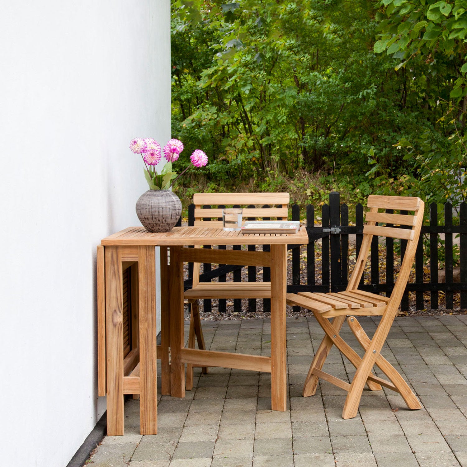 Clarish fällbar stol teak 