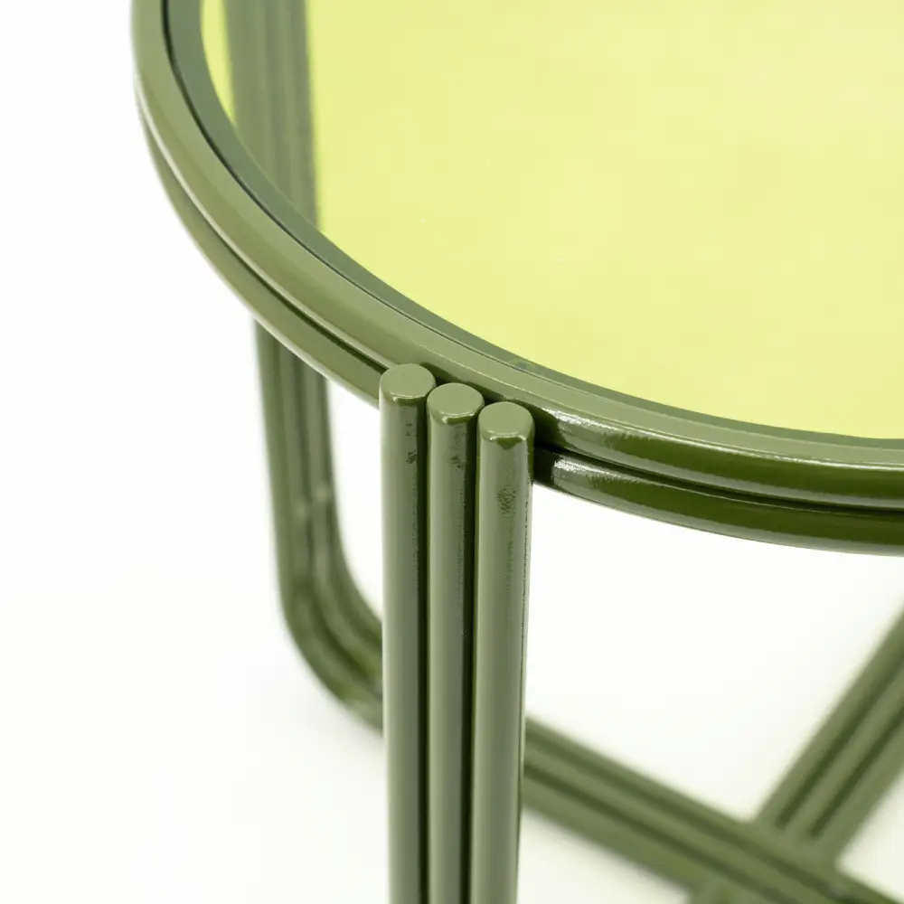 Groovy sidobord - green 42,5x42,5x42,5 cm