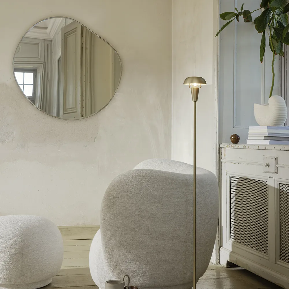 Pond Spegel 87x94 cm Dark Chrome