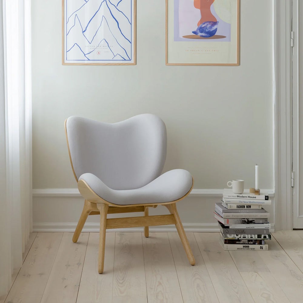 A Conversation Piece Loungestol Oak/Sterling