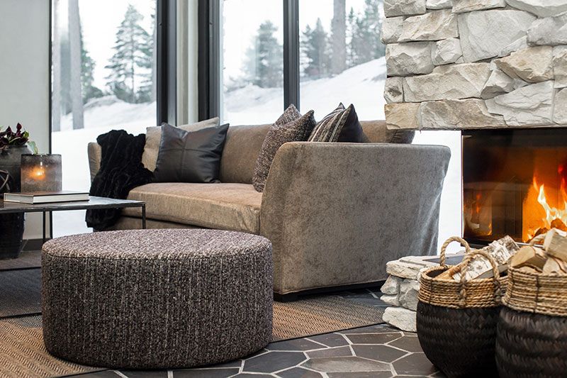 Cortina Fotpall 60 Cm Coelle Grey