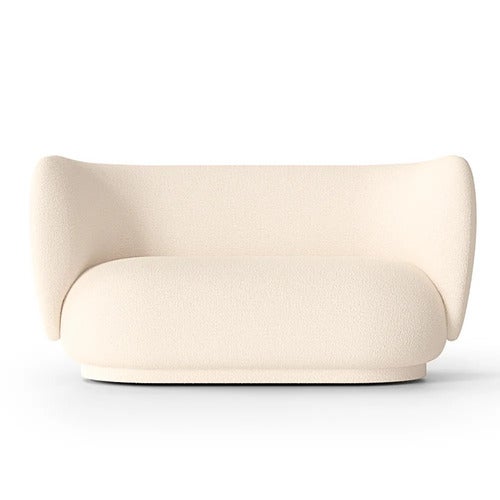 Rico 2-sits soffa Wool Boucle - Off-white