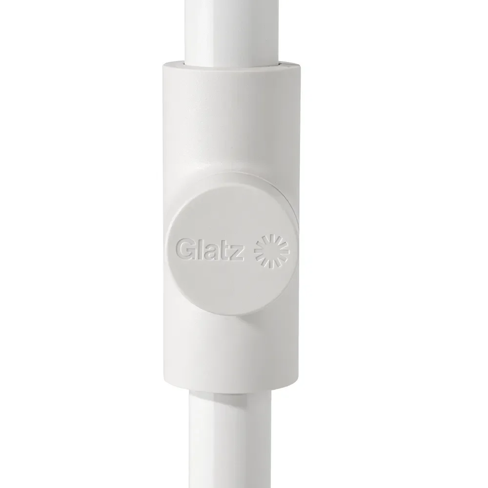 Smart parasoll 200x200 cm matt white Kat.5 570 Steel Stripe