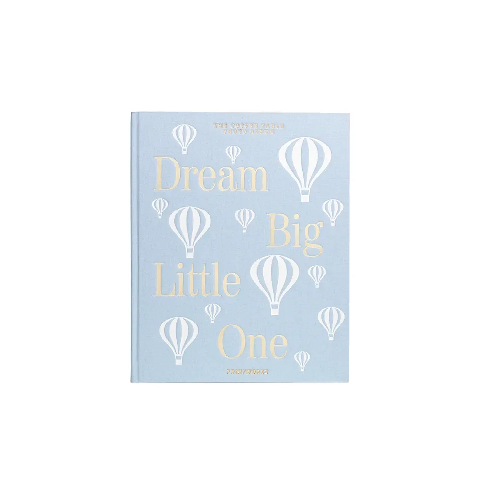 Baby Photo Album Dream Big Little One Light Blue