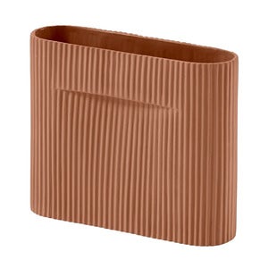 Ridge Vas H: 16,5 cm Terracotta