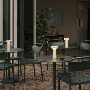 Linear Steel Matstol Dark Green 