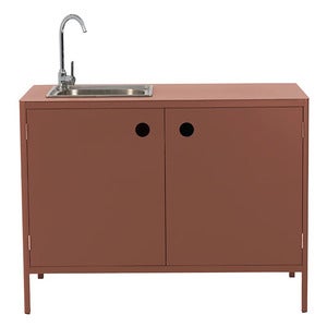 Kelia utekök   med vask och kran  Zin Red