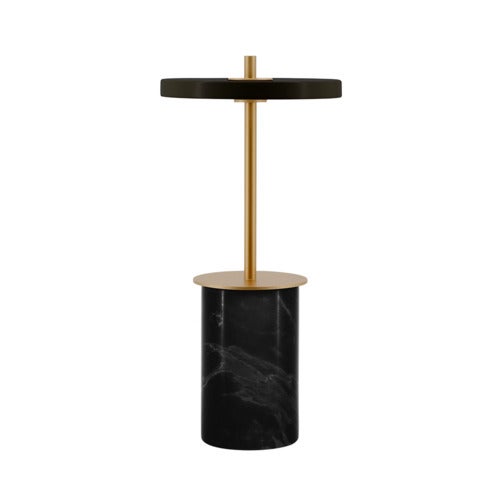 Asteria Move Mini Portabel Lampa Black Marble
