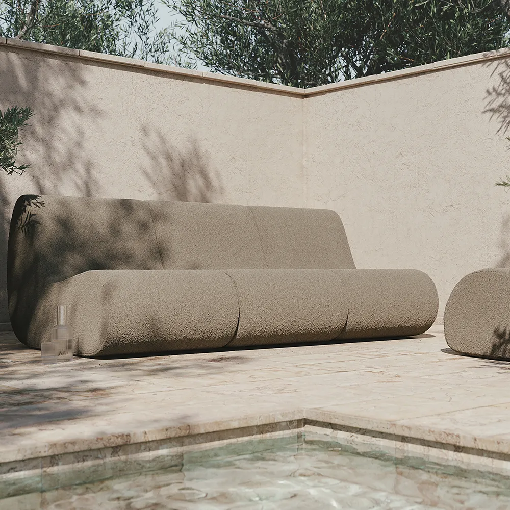 Rouli Fåtölj Bouclé Sand