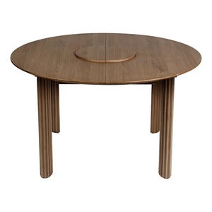 Comfort Circle Matbord med förlängning 132-202x132 Dark Oak