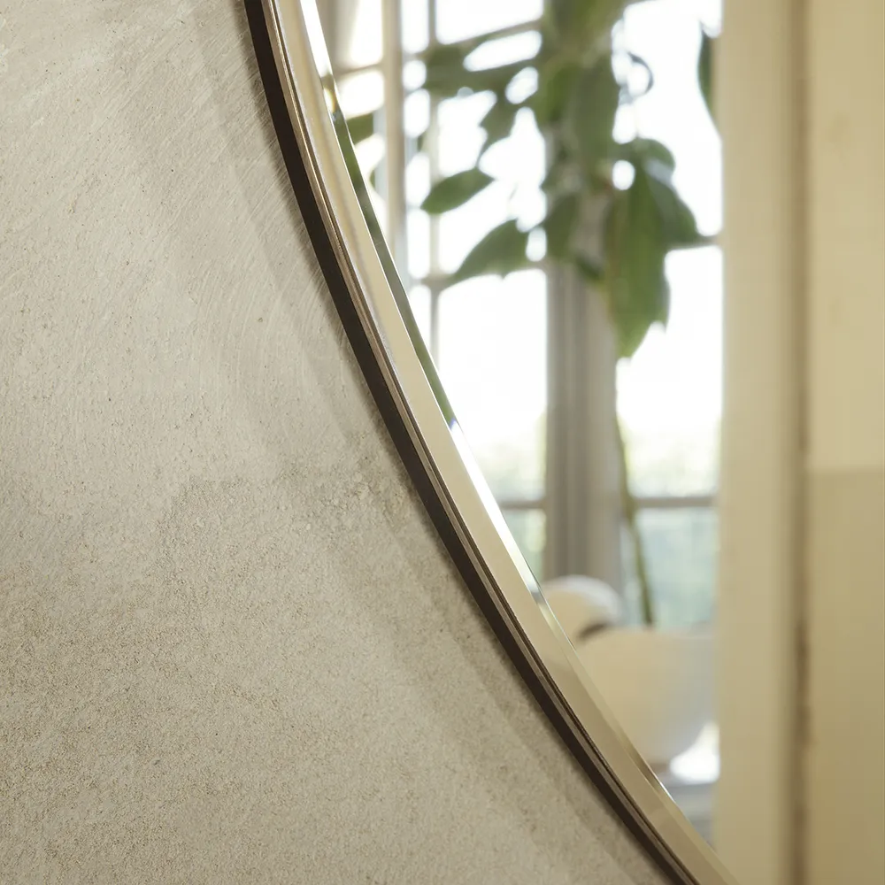 Pond Spegel 87x94 cm Dark Chrome