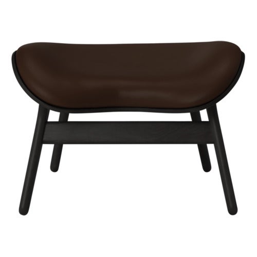 A Conversation Piece Ottoman Fotpall Black Oak/Umage Leather Brown